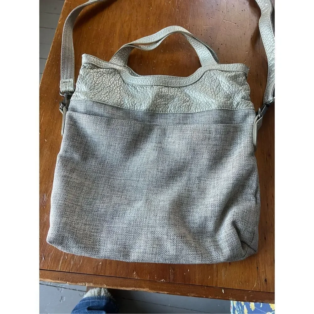 Pistil cream,beige, aqua tote bag